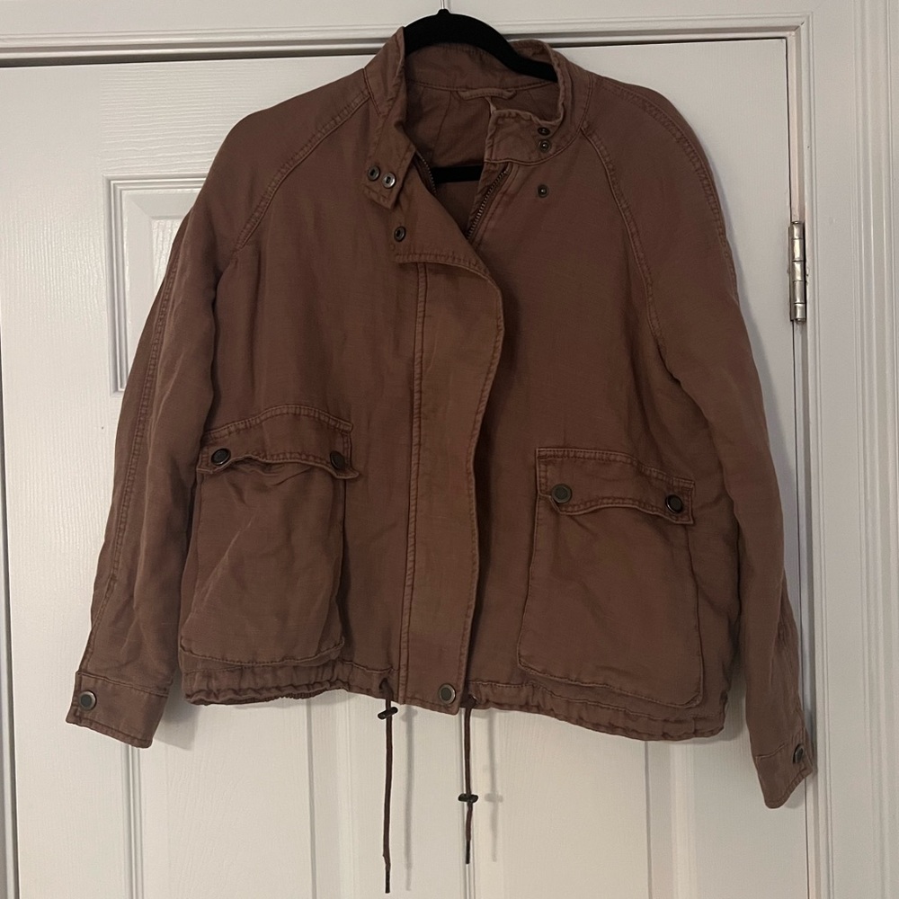 Free People zip up jacket